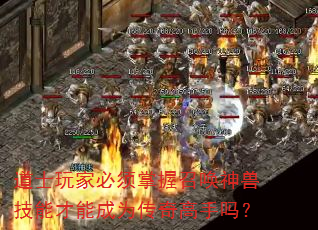 道士玩家必须掌握召唤神兽技能才能成为传奇高手吗? 道士玩家必须掌握召唤神兽技能才能成为传奇高手吗?